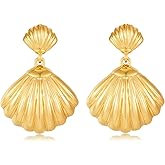 COORWEEL Women Boho Vintage Dangle Earrings for Women Texture Earrings Summer Beach Jewelry