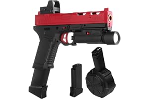 TOMATONG Gel Toys X8,Upgrade Version for X2 Full Auto Gel Toys with Goggles and Drum,for Christmas Easter Outdoor Games, Ages 14 Years Old and up and Adults,Red