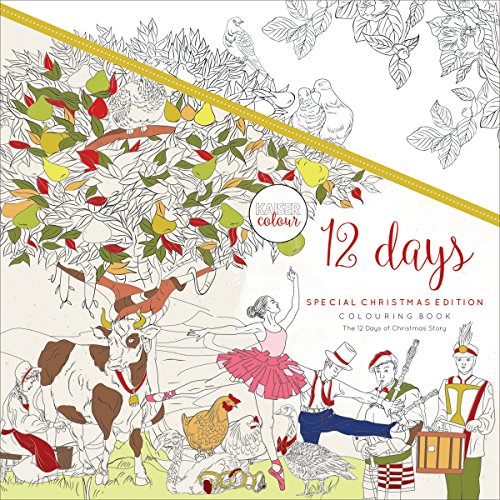 Kaisercraft 12 Days of Christmas KaiserColour Perfect Bound Coloring Book, 9.75