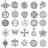 Celtic Irish Knot Charms Pack of 25pcs (Antique Silver)