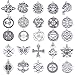 Celtic Irish Knot Charms for Jewelry Making Pack of 25pcs (Antique Silver)