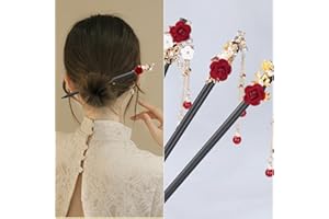 3 Pieces Chinese Wooden Hair Sticks Retro Wooden Hairpins Japanese Classic Hair Chopsticks Handmade Flower Hair Accessories f
