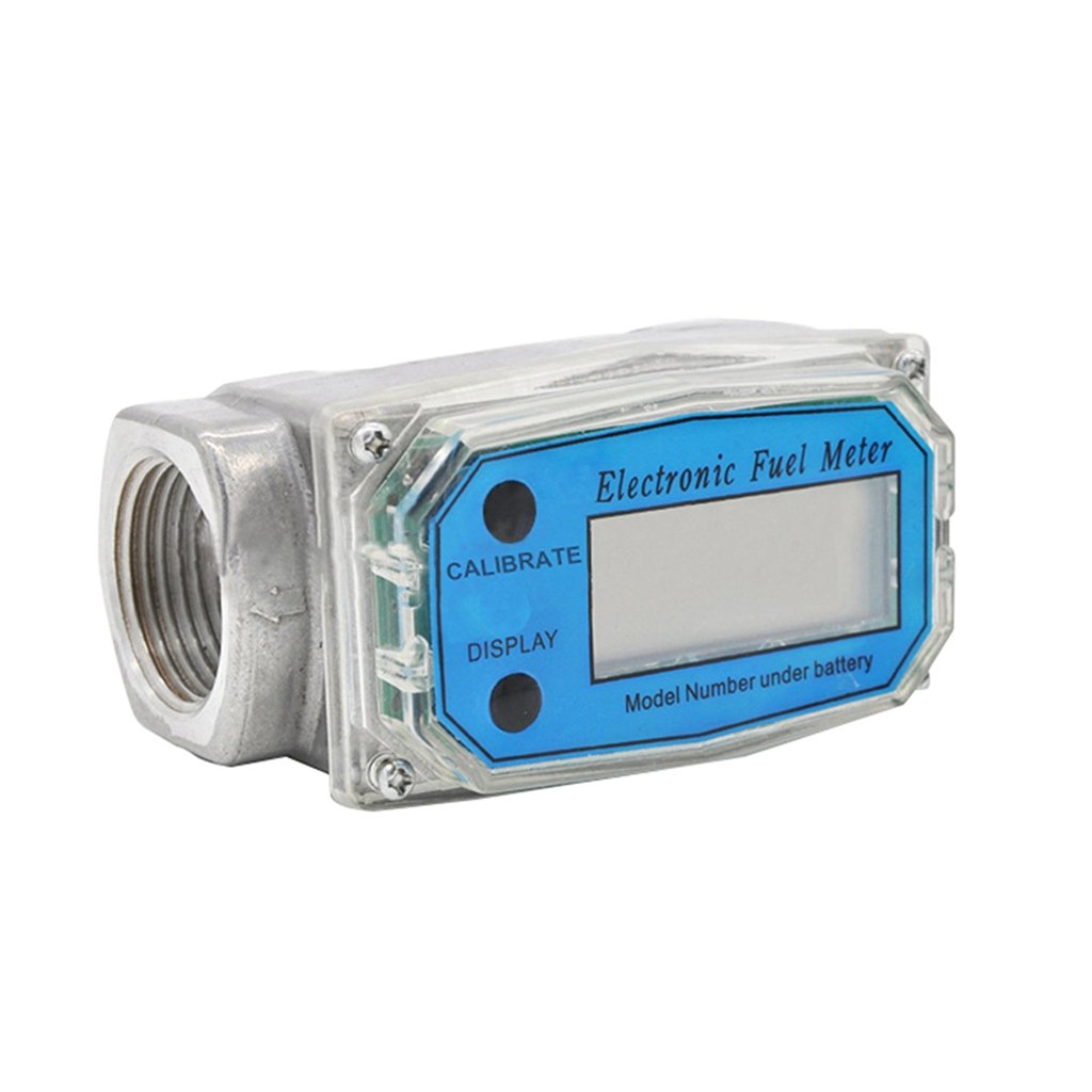 MagiDeal Digital Diesel Fuel Flow Meter 1'' Electronic Turbine Flow
