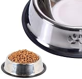 Ycnpeatt 3 Piece Stainless Steel Cat Bowls Non Slip Anti Spill view 6