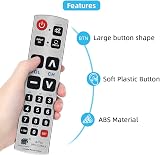 UNOCAR Big Button Universal Remote for LG Samsung Sony JVC Toshiba TVs view 5