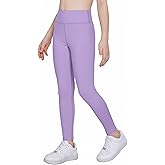 Arshiner Girls Fleece Lined Leggings High Waist Water Resistant Warm Winter Tights Running Athletic Yoga Pants for Kids