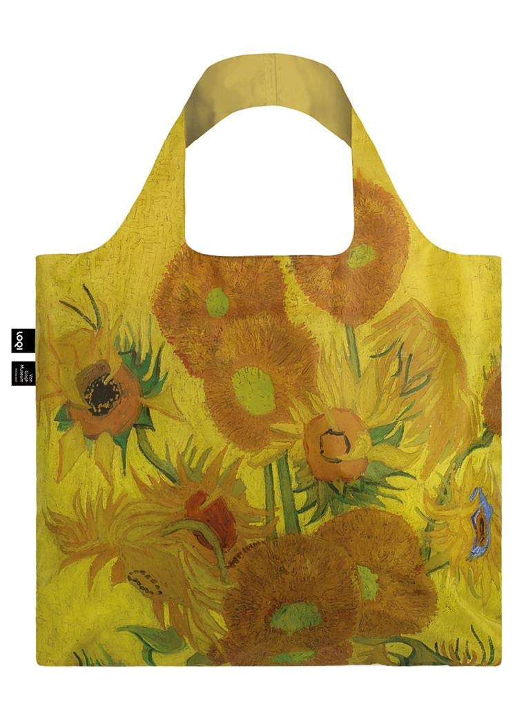 LOQI VAN GOGH Sunflowers Bag Travel Tote, 50 cm, 15 liters, Yellow (Sunflowers) VG.SF
