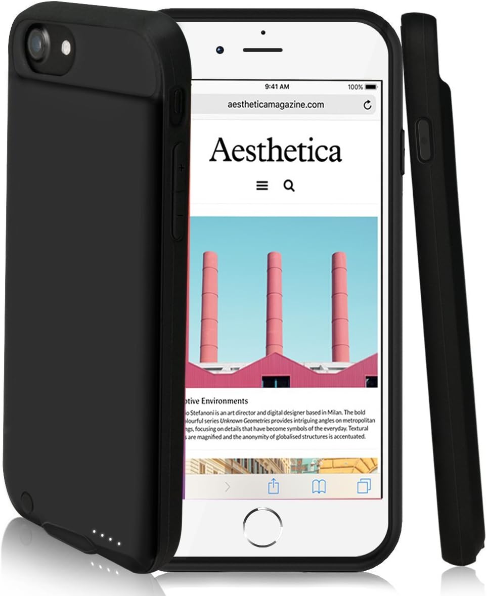 Gladgogo Akkugehäuse Gladgogo Akkuhülle Für IPhone 16 - 8500 MAh Mit  Ständer, Schwarz \u0026 Displayschutzfolie Powerbank Handyhülle, image size:963x1179