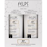 Felps Professional RP Premium Hair Reconstruction Treatment, Anti-Porosity, Deep Repair System for Damaged Hair, 2x100ml, 2x 3.38 fl.oz