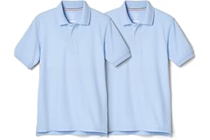 French Toast Boys 2-Pack Short Sleeve Pique Polo Shirt School Uniform