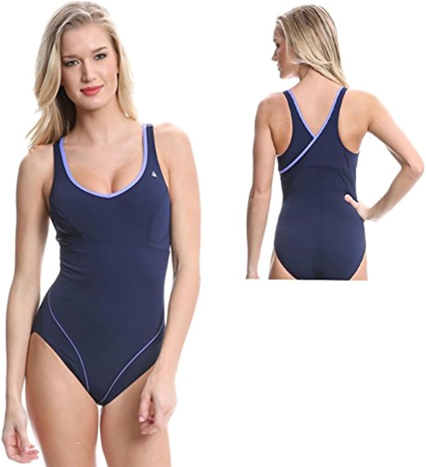 ladies navy swimsuit