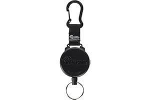 WEST COAST WHEEL ACCESSORIES KEY-BAK 0488-803 48" Black Carabiner Key Reel Cord