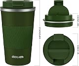 Aolieh Travel Mug 510 ml Insulated Stainless Steel with Lid Green view 6