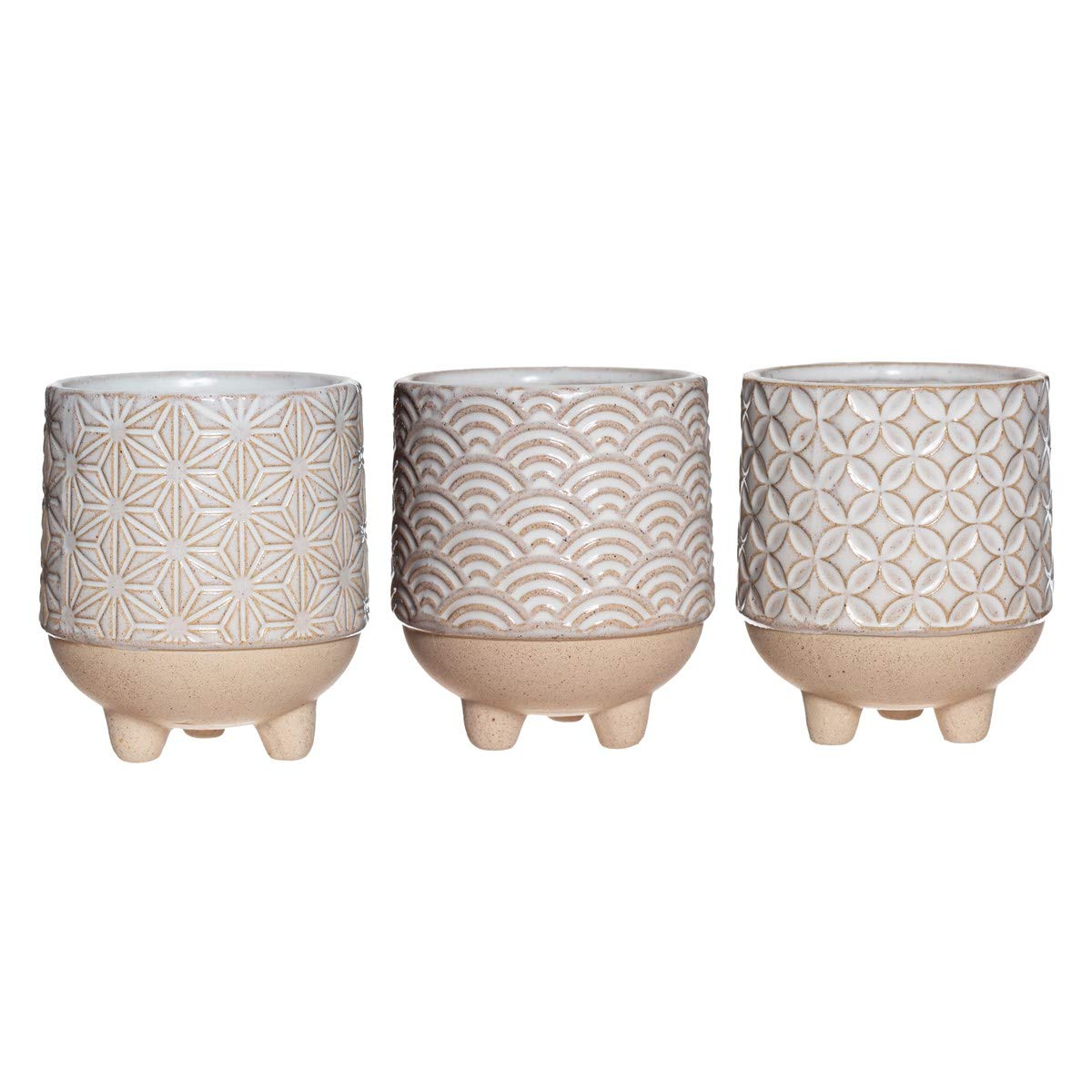 Sass & Belle Japandi Mini Planters - Set of 3