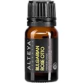 Alteya Organics Rose Essential Oil, Pure Certified Organic Bulgarian Rose Otto, 10mL