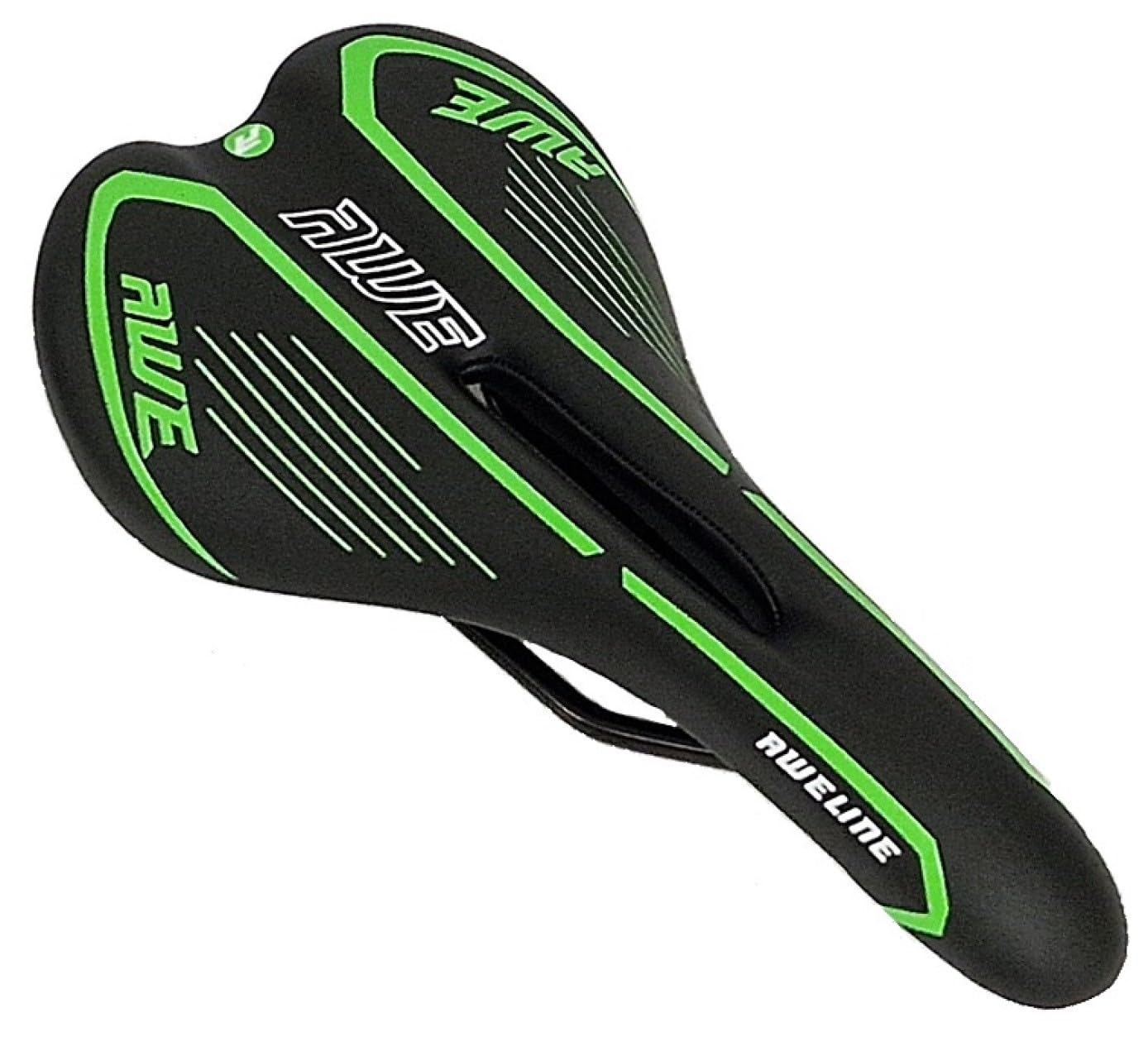 AWE® Adult Gel MTB/Racing Saddle Green Black