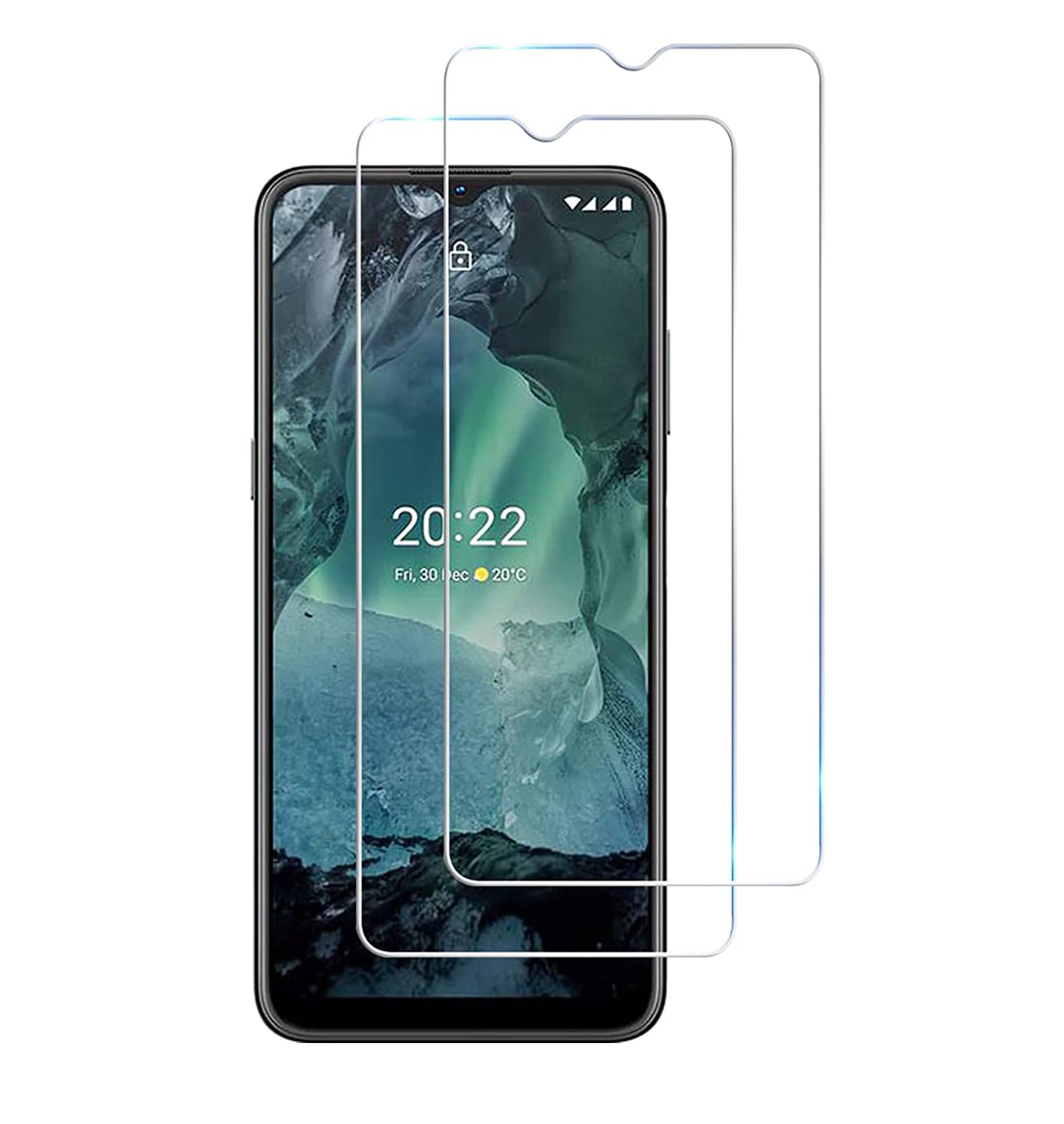iPro Accessories Nokia G21 /G11 Tempered Glass, Nokia G21 /G11 Screen Protector, [2 Pack] [Case-Friendly] [9H Hardness] [High Definition] Premium Tempered Glass Screen Protector