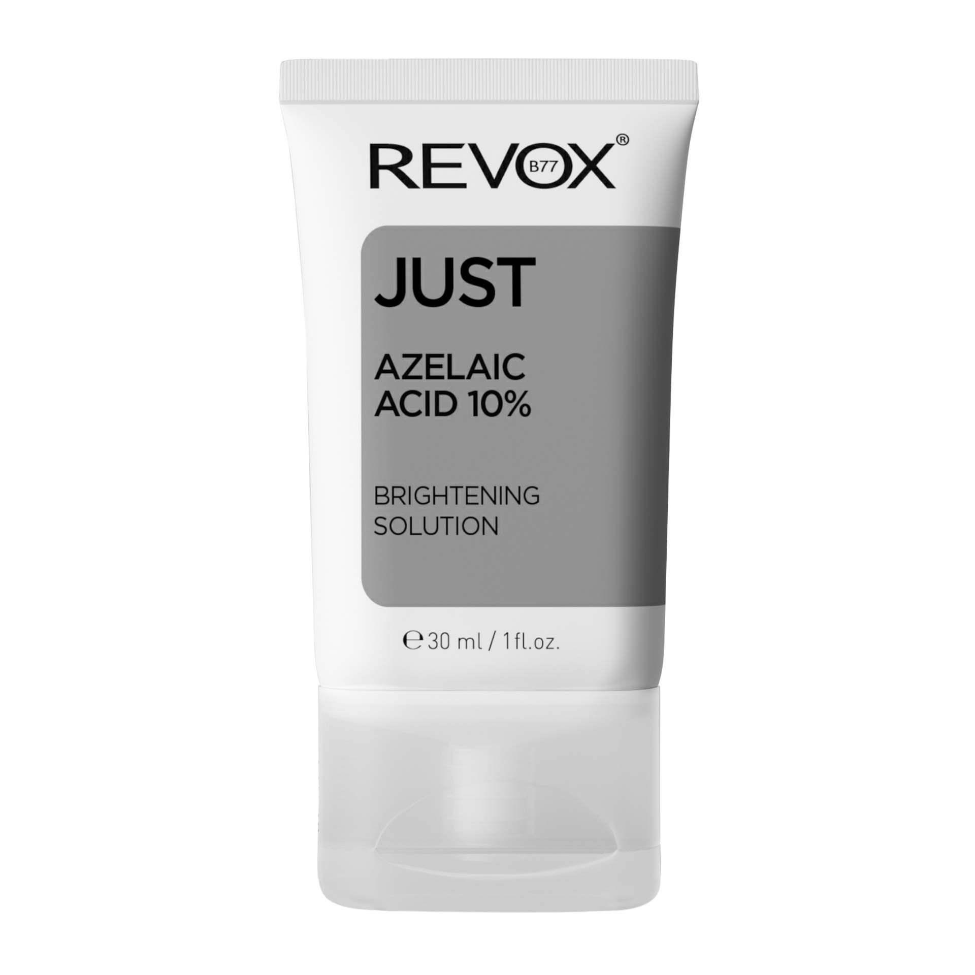 REVOX B77 - Just Azelaic Acid 10%, 30 ml, Azelaic Acid Facial Brightening Cream, Evens Skin Tone and Texture, Reduces Acne, Brightens Skin, Reduces Dark Spots and Imperfections