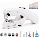 Vorylixa Portable Handheld Sewing Machine for adults, No Manual Knotting | Battery Powered with 2-Thread Stitch for Beginner, Clothes, Curtains, Travel &amp; DIY Mending,DC adapter not included