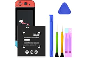 RRUHHK Battery for HAC-003, 5180mAh New Upgrade High Capacity Battery Replacement for Nintendo Switch 2017 Console HAC-001 with Repair Tool Kit