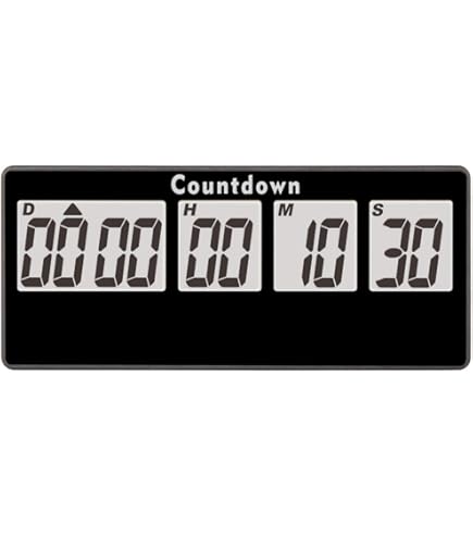 Kleur in het interieur: Countdown klok