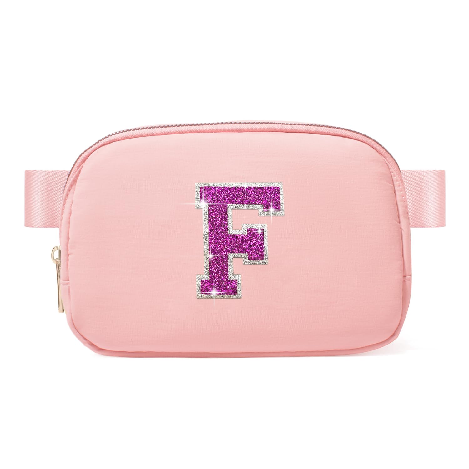 Photo 1 of 6 7 8 9 10 11 12 Year Old Girl Gifts Personalized Birthday Gifts for Her Sister Daughter Initial Crossbody Bag Fanny Pack Purse for Teen Girl Gifts Trendy Stuff Preppy Stuff (Light Pink-F)