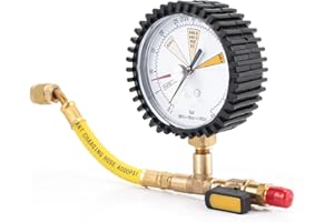 Acogedor Nitrogen Pressure Test Gauge, Electromechanical Pressure for R134a, R22, R407C, R410A, Air Conditioning & Refrigerat