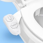 LUXE Bidet NEO 185 PLUS - Patented Bidet Attachment for Toilet, White | Non-Electric, Dual Nozzle, Slide-In Install, 360&deg; Self-Clean, EZ-Lift to Clean, Feminine &amp; Rear Wash