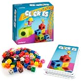 Miniland Creative Board Games for Kids +6 Years, Fun Family Games with Cards &amp; Polycube Challenges, Encouraging Creativity, Speed and Family Fun, Kids Toys, Up to 4 Players | Clickies
