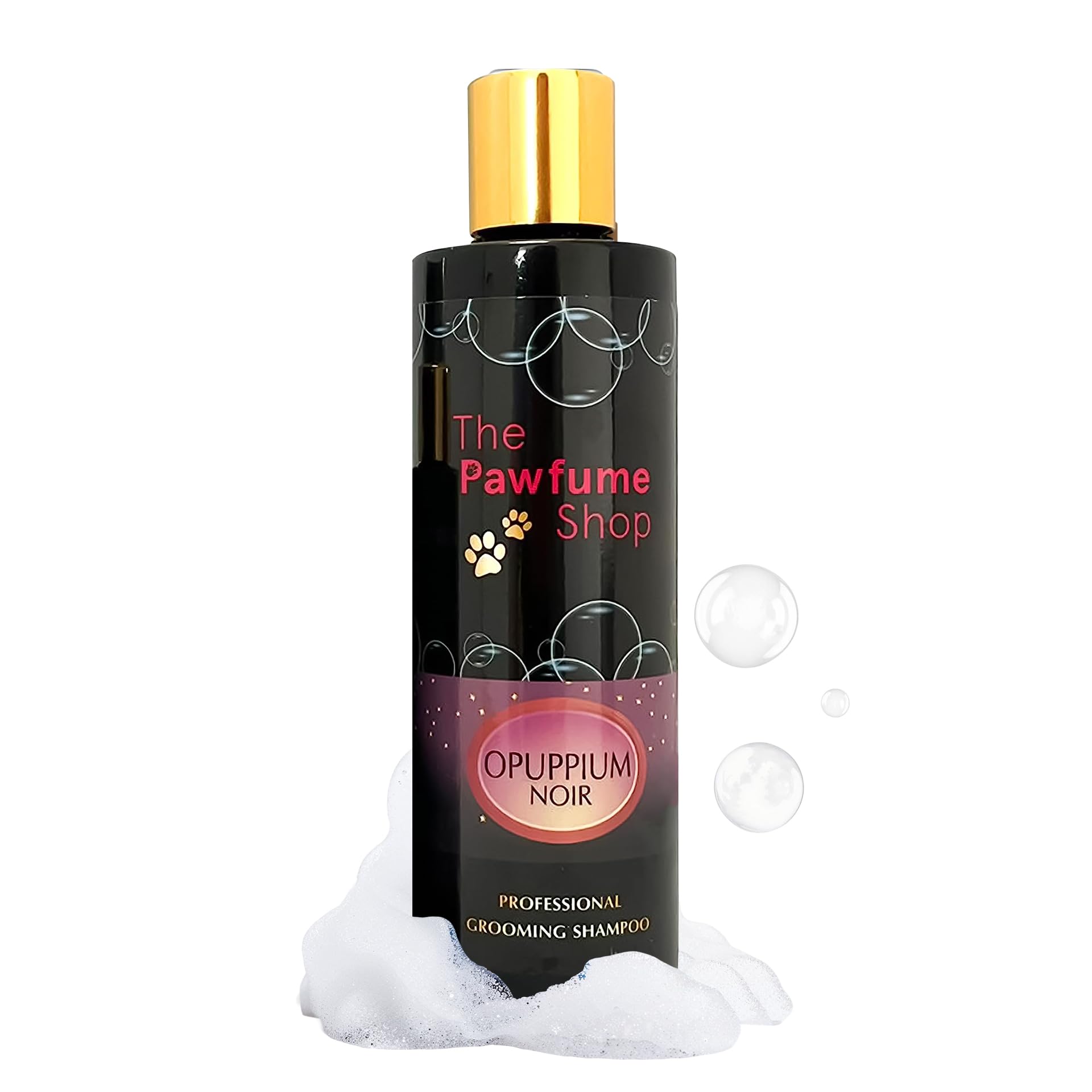 The Pawfume Shop - Opuppium Noir, Female Dog Shampoo - For all Breeds & Sizes, Clean & Healthy Coat, Gentle on Skin, Long-Lasting Freshness - 20:1 Dilution Rate, 250ml