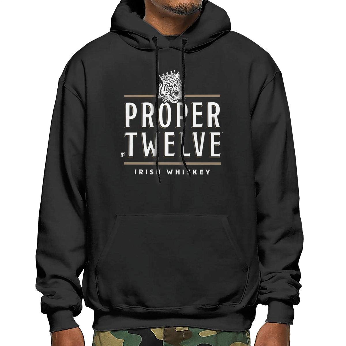 AP.Room Men's Proper 12 Irish Whiskey Hoodie Sweatshirt, Long Sleeve