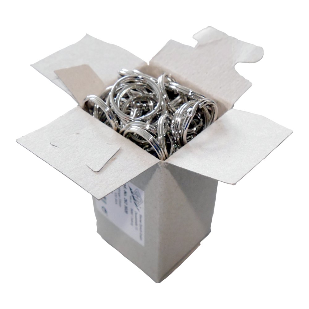 Wedo 2623016 Key Rings Metal Rings Diameter Shiny Nickel-Plated Pack of 100 Silver 20 mm