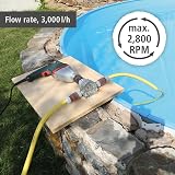 Wolfcraft Drill Pump Metal Housing Self-Priming Water Garden Pump 3000 l/h view 3