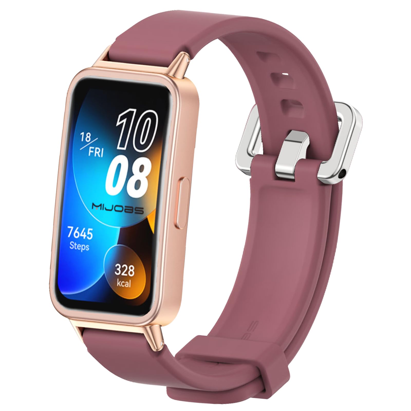 MIJOBS Replacement Strap Compatible with Huawei Band 10/9/8 Wristband Sport Silicone Straps Quick Release Bracelet