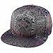 Samtree Adjustable 3D Printed Flat Bill Baseball Cap,Hip Hop Dancing Snapback Hat(Style 8)