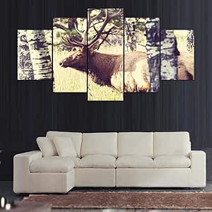 Arte De La Pared Pintura Sin Marco Estilo De Pintura Pared 5 Panel