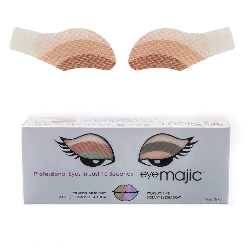 EYE MAJIC INSTANT EYESHADOW – INSTANT BEAUTY PROFFESIONAL MAKEUP IN 10 SECOND (20 pair Pack, Shimmer 016 - Natural Blonde)