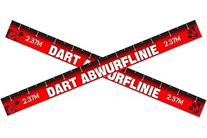 Dart Toe Line Marker, 2-Piece Repositionable Floor Sticker for Consistent Dartboard Distance with Easy Adhesive Design, Dart 
