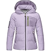 BANTREK Women's Puffer Jacket Warm Winter Down Coat Waterproof Hooded Parka Coats Thicken Insulated Outerwear