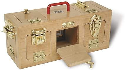 lock box wooden activity toy