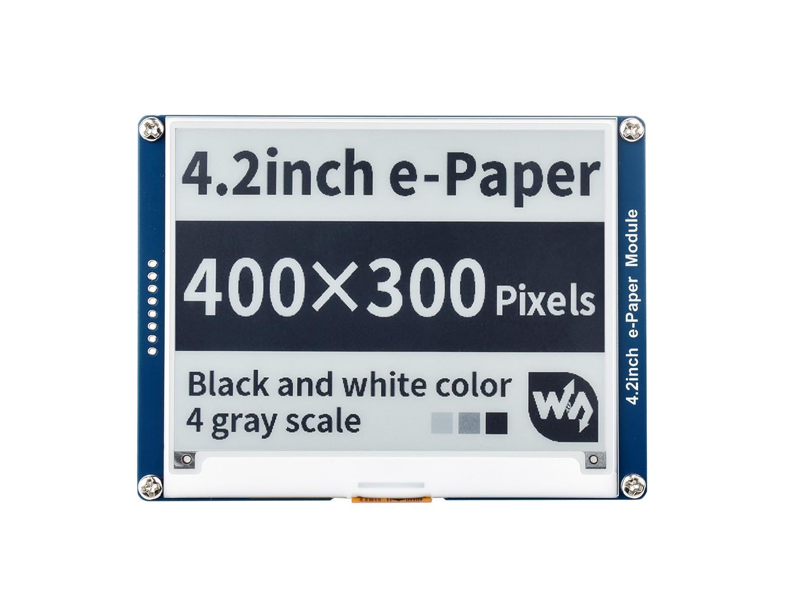 Waveshare 4.2 Inch E-Paper Display Module Kit 400 x 300 Resolution 3.3v/5v E-ink Electronic Screen with Embedded Controller SPI Interface for Raspberry Pi/Jetson Nano/Arduino,Support Full Refresh