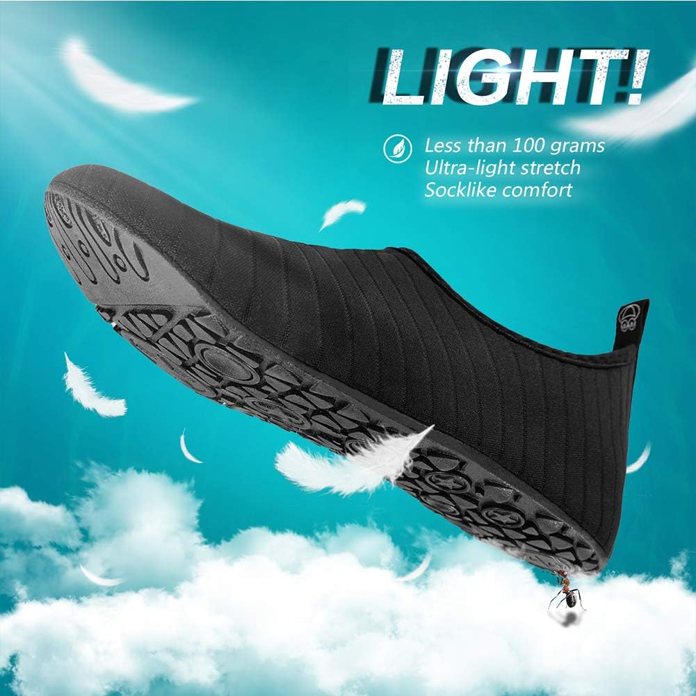  | YALOX Water Shoes Women's Men's Outdoor Beach Swimming Aqua Socks Quick-Dry Barefoot Shoes Surfing Yoga Pool Exercise | Water Shoes
