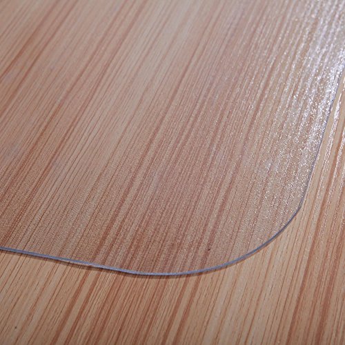 Office Desk Chair Mat for Hard Wood Floor Thick PVC Matte 48" x 36",Transparent Sturdy Chair Mat