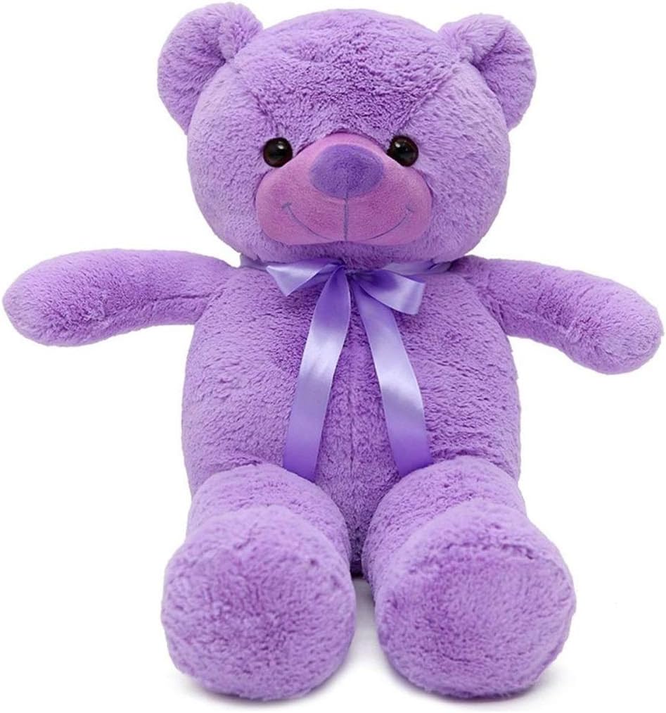MRTWQY6 Plush Toys Big Teddy Bear Lavender Teddy Bear Giant Large Stuffed Animal Toy Sweet Gifts for Baby Child Teen Girl Boy Party Decoration (Size : 200cm)