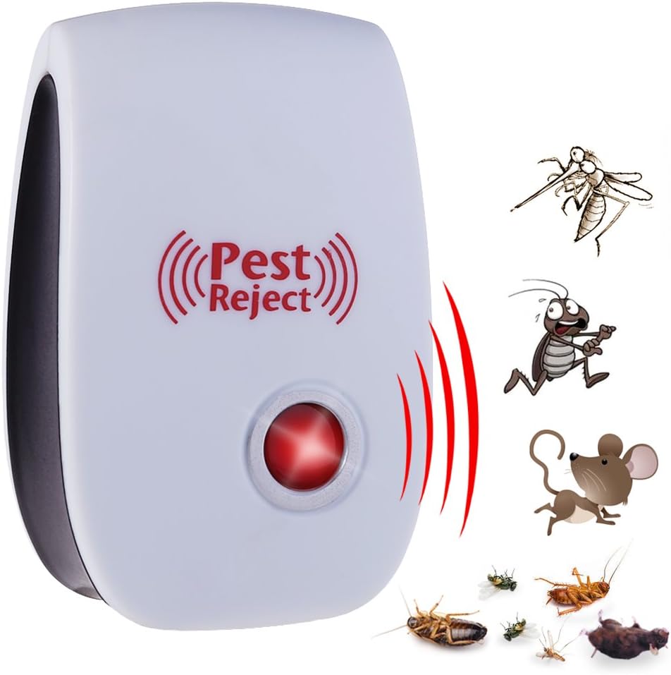 Abicial EU Plug Electronic Ultrasonic Anti Mosquito Insect Pest Mouse Repellent Repeller