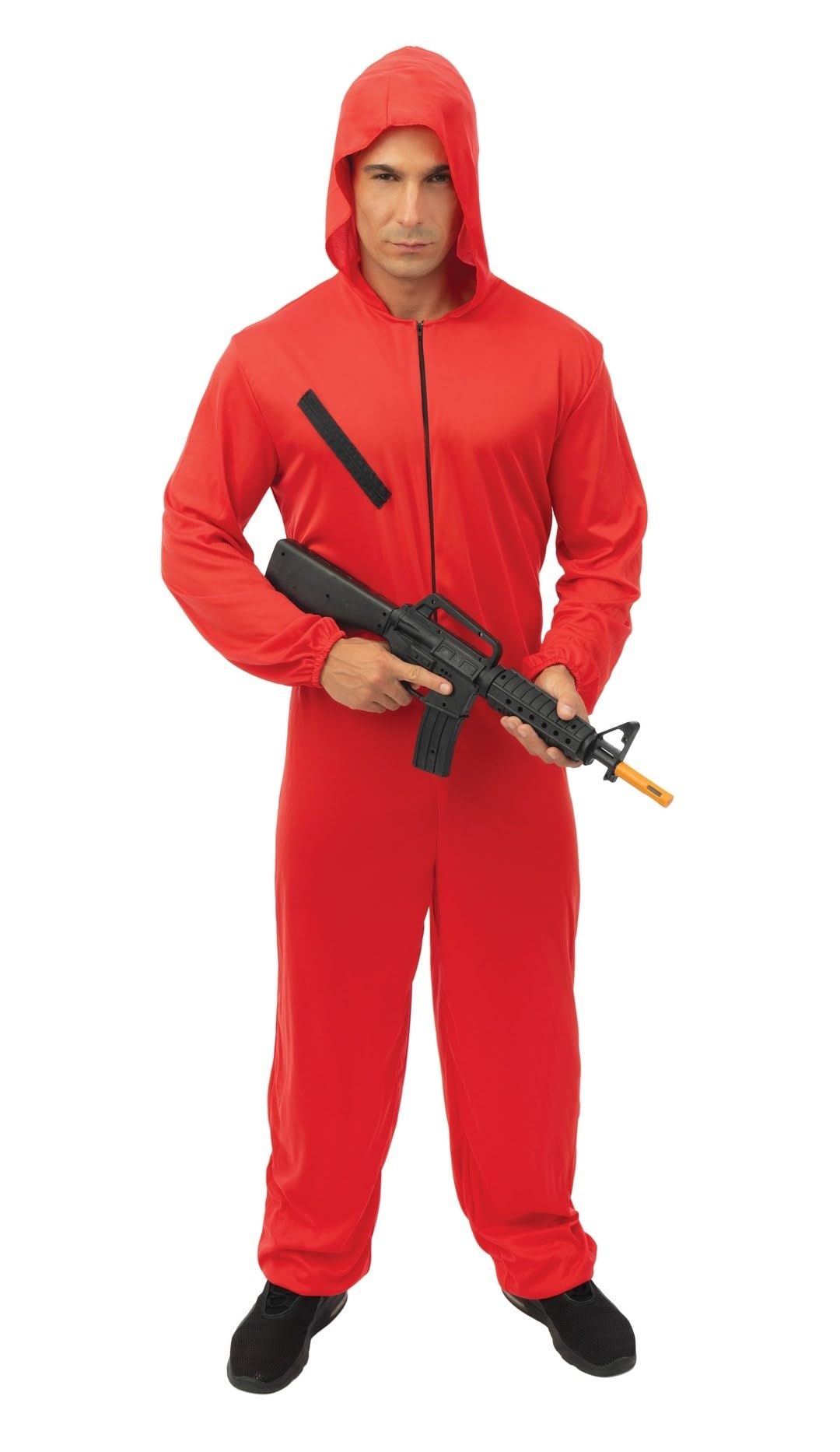 Rogue Toi Adult Red Robber Jumpsuit Costume – Red – S/M (160-175 cm)