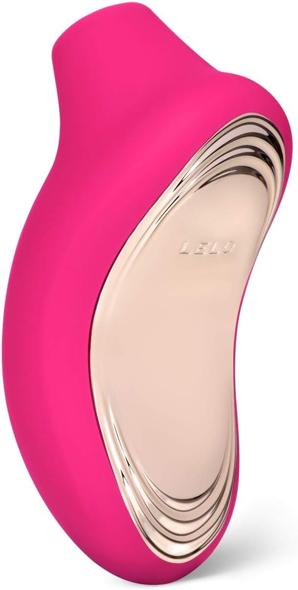 LELO SONA 2 Sonic Waves Massager Waterproof Oral Stimulator for Deeper Satisfaction, Cerise, 1 count