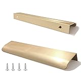 JOOJA 10 Pack Gold Modern Style Finger Edge Pull