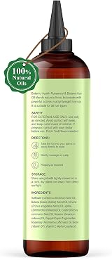 Botanic Hearth Rosemary & Batana Hair Oil 6.7 Fl Oz 198 ml view 4