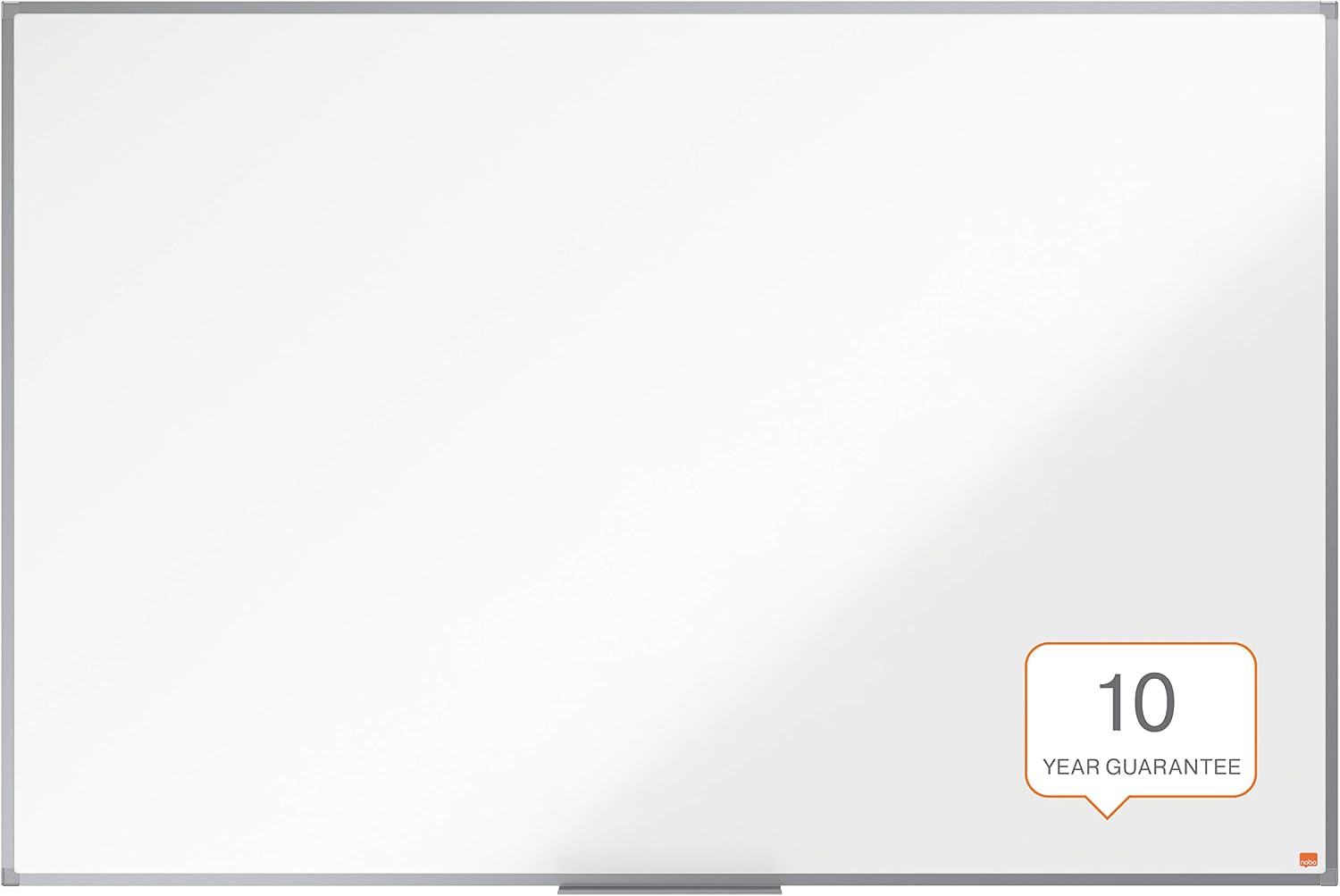 Nobo Non-Magnetic Melamine Whiteboard, 1500 x 1000mm, Aluminium Trim, Corner Wall Mounting, Includes Whiteboard Pen Tray - Image 3
